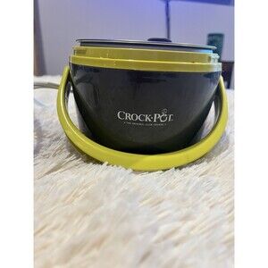 Crock Pot Lunch Warmer Container Gray Green Missing Lid New